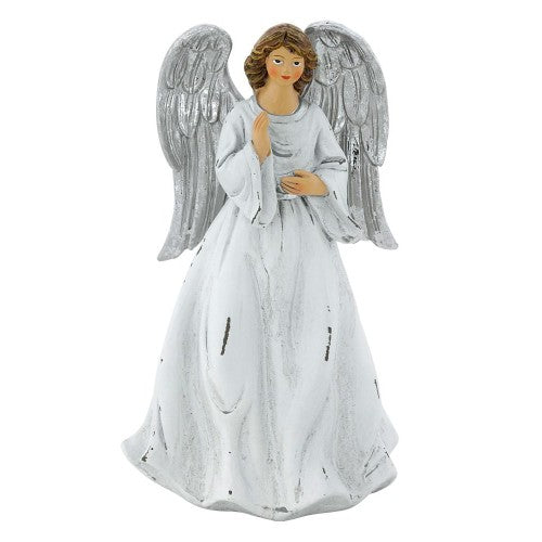 Engel Figur 17cm Weihnachten Deko Schutzengel weiß – Weihnachtsdeko