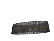 Plissierter Lampenschirm schwarz oval transparent Organza 110cm Lampenschirm – saasil.de