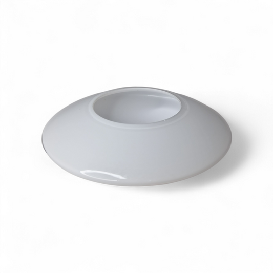 Lampenglas weiß rund flach ufo schalenform 14 cm ersatzglas pendelleuchte fluxx sompex 79726 79727