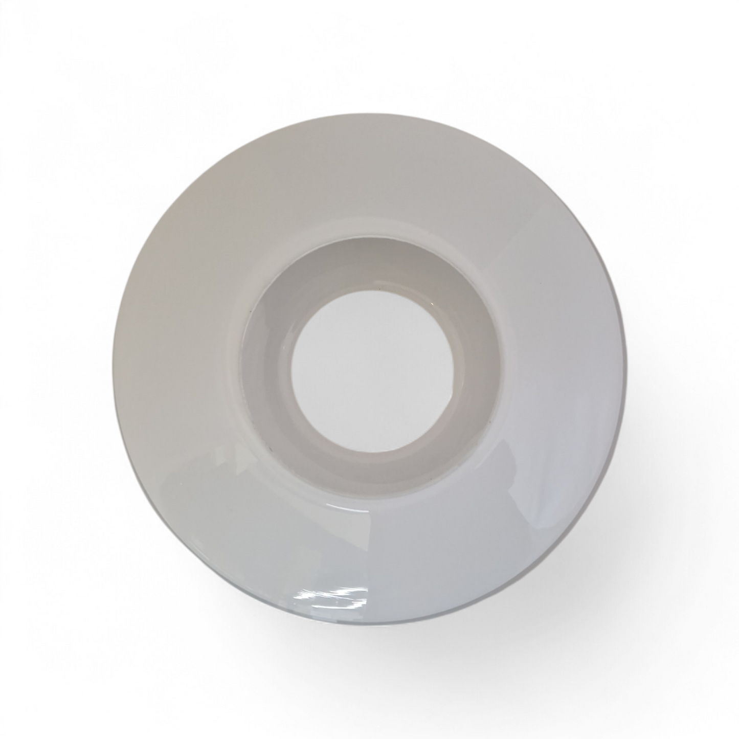 Lampenglas weiß rund flach ufo schalenform 14 cm ersatzglas pendelleuchte fluxx sompex 79726 79727