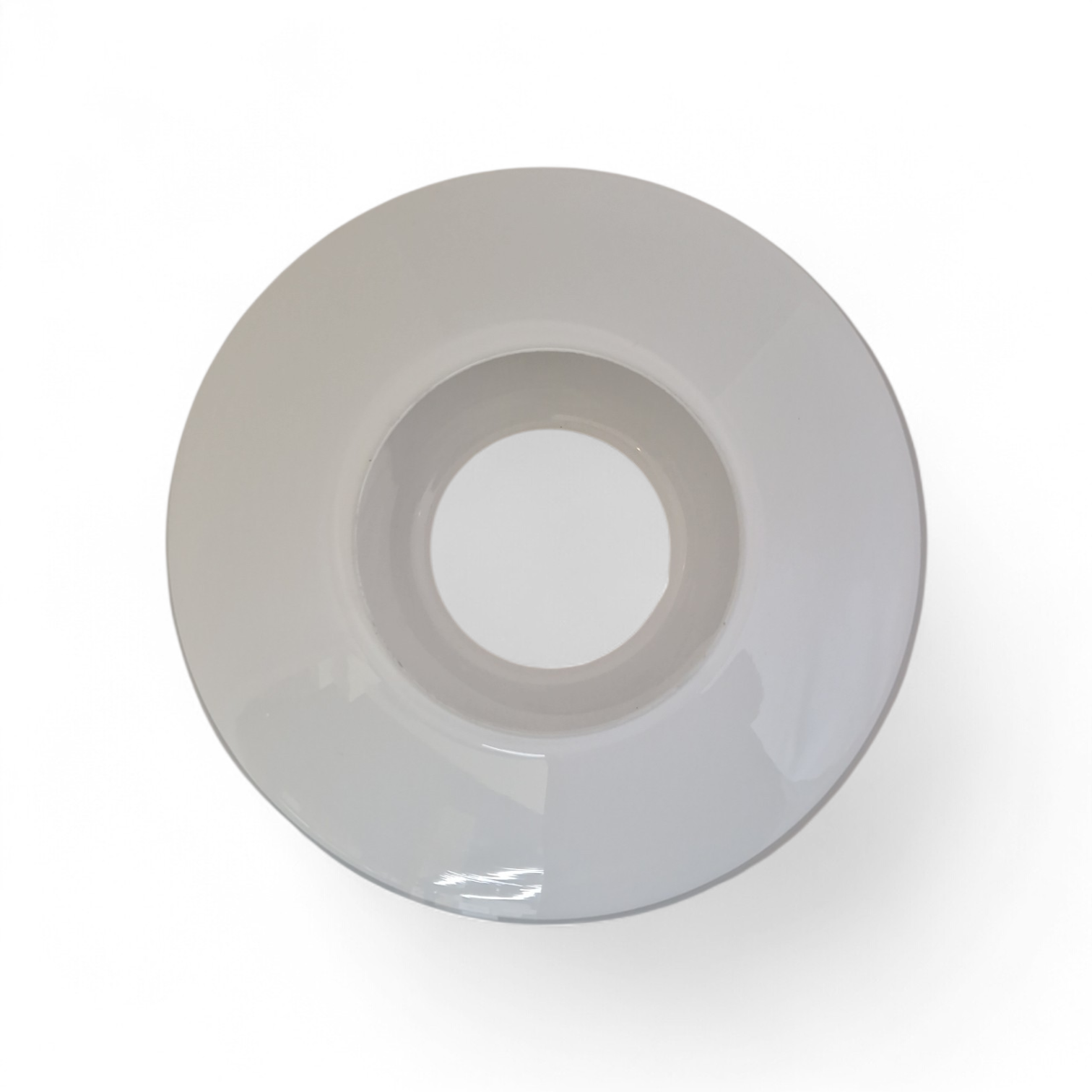 Lampenglas weiß rund flach ufo schalenform 14 cm ersatzglas pendelleuchte fluxx sompex 79726 79727
