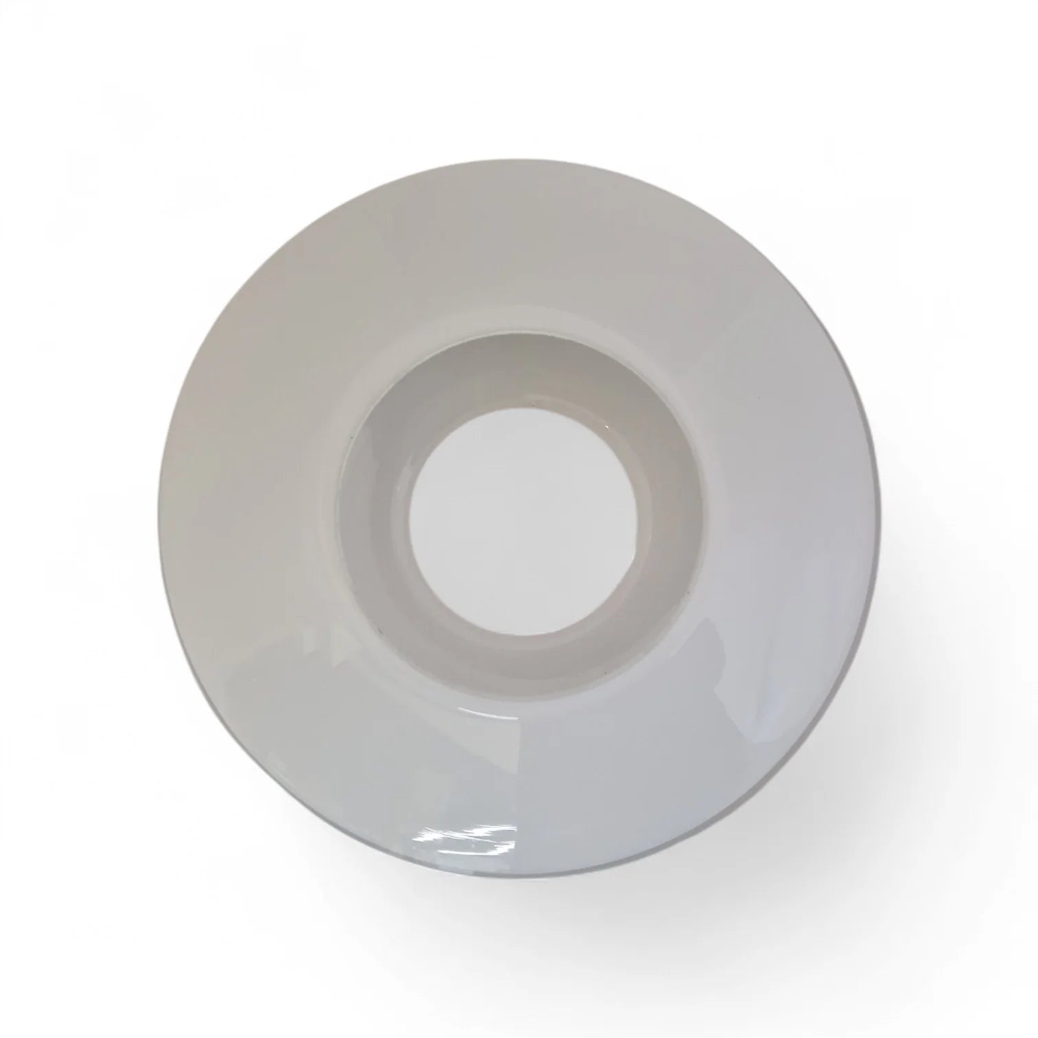 Lampenglas weiß rund flach ufo schalenform 14 cm ersatzglas pendelleuchte fluxx sompex 79726 79727