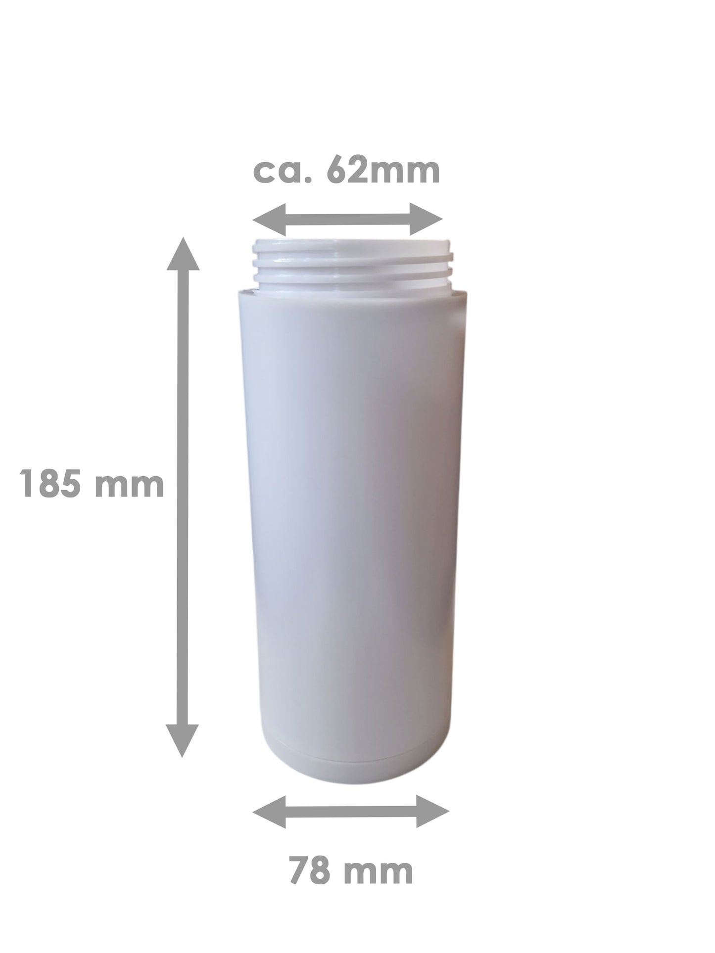 Lampenglas Ersatzlampenschirm mit Gewinde weiß Acryl für E27 Außenleuchten 18,5 cm Vento Esto