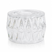 Klares facettiertes Ersatzglas für Leuchten in Kristalloptik, Ø 140 mm, Höhe ca. 105 mm