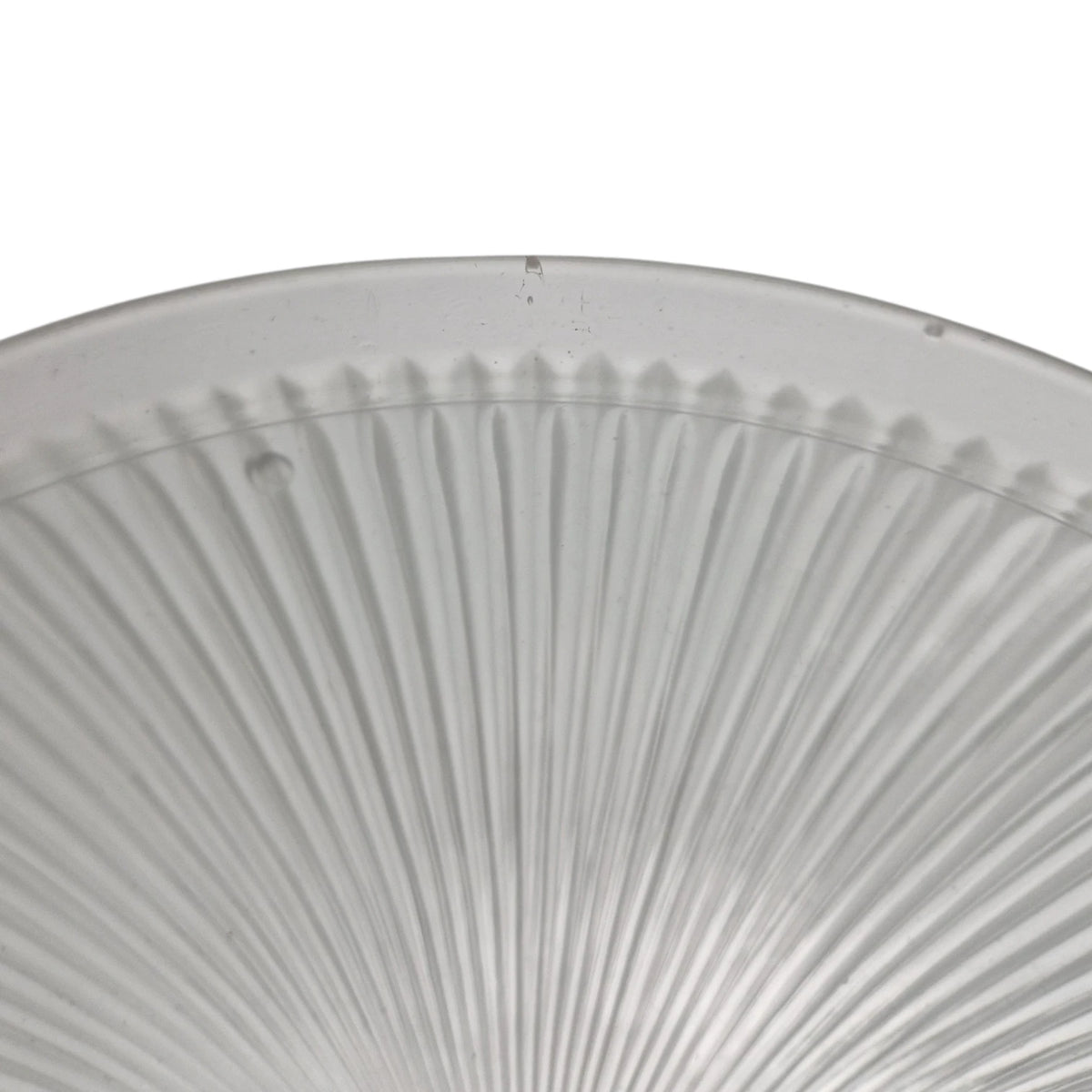 Rand von Lampenschirm aus Glas 32 cm im flachen Vintage und Retro Design
