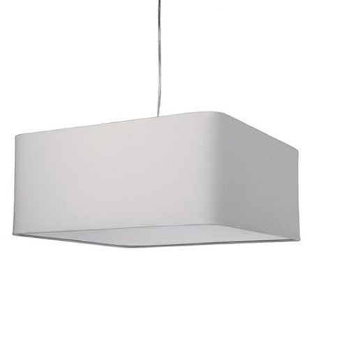 Esprit Stoff Pendelleuchte Big Linea ?50 eckig weiß