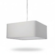 Esprit Stoff Pendelleuchte Big Linea ?50 eckig weiß