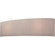 XXL Lampenschirm plissiert oval Sand für Pendelleuchte 2x E27 110cm Lampenschirm – saasil.de