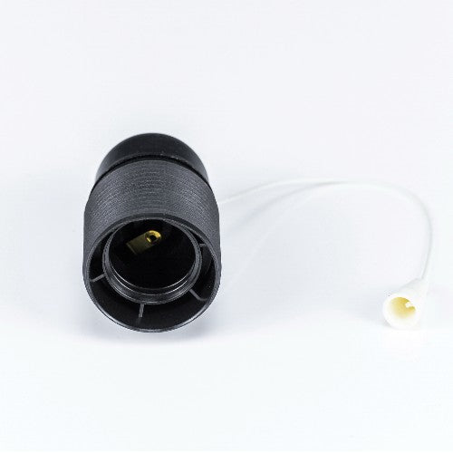 Fassung E27 mit Zugschalter Lampenfassung schwarz