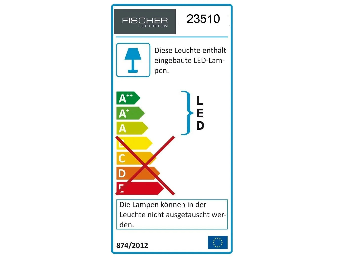 LED Spiegelleuchte mit Schalter 57 cm Bilderleuchte Lichtleiste