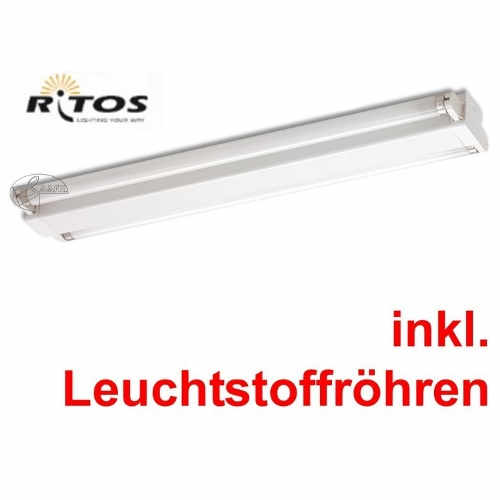 Freistrahlende Lichtleiste 2x36W Leuchtstofflampe Neonröhre Neonlampe