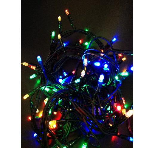 Außen 4m Lichterkette mit LED 80-flg., RGB Licht einstellbar bunt – LED Außenlichterkette wetterfest für Garten & Terrasse
