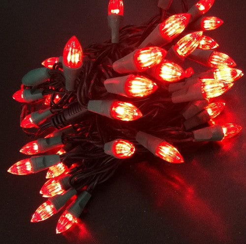 Rote LED Lichterkette 50er Mini Partylichter, 5m, innen