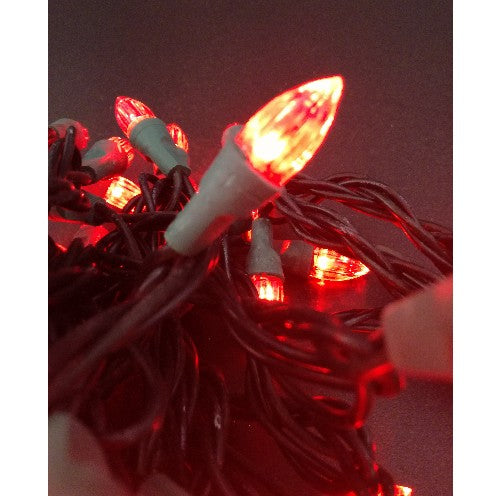 Rote LED Lichterkette 50er Mini Partylichter, 5m, innen