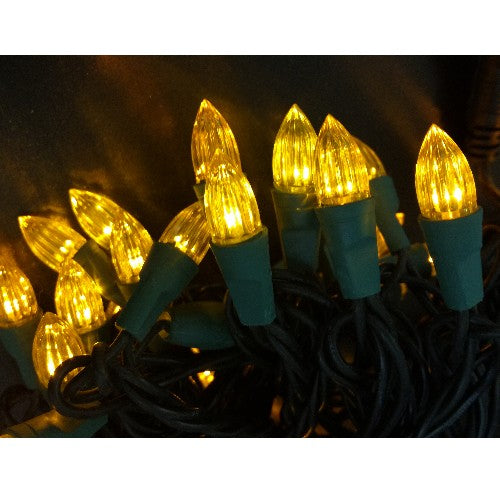 Gelbe LED Lichterkette 50er Mini Partylichter, 5m, innen