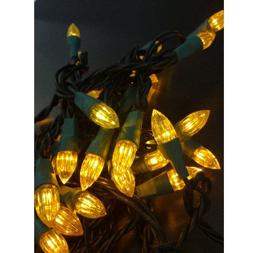Gelbe LED Lichterkette 50er Mini Partylichter, 5m, innen