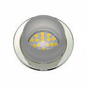 Glas Einbaustrahler rund Messing MR16 Einbauspot – Einbaustrahler IP20, schwenkbar, 50mm