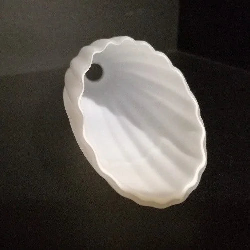 Glasschirm oval Ersatz Lampenglas G4 Plissee Weiß – Lampenglas 