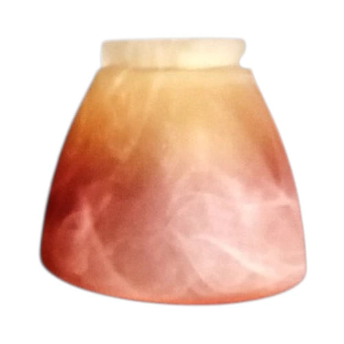 Lampenglas Orange Rund G9 Lampen Ersatzglas Loch 23mm 5cm hoch