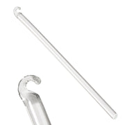 Glasstab mit Haken 26 cm aus klarem Glas als Lampenbehang und Lüsterbehang