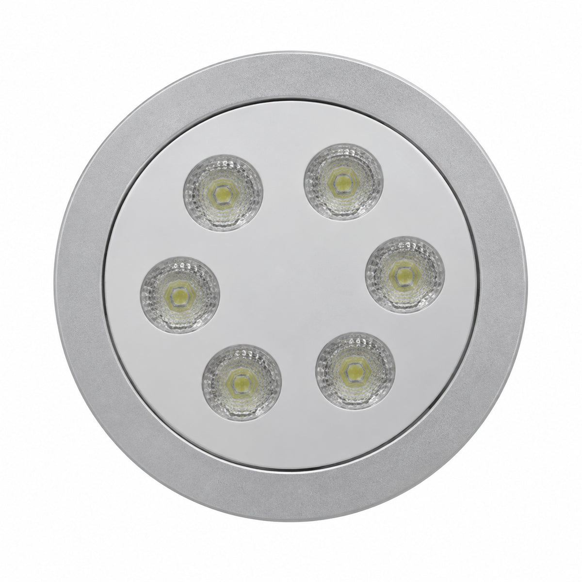 RELCO Cadice Fix 90.010/012 LED Einbauleuchte 6W 3000K warmweiß – Frontansicht mit 6 LEDs