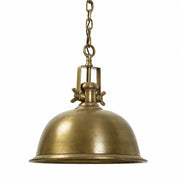 Hängelampe Kennedy in Bronze Antik – Industrial Pendelleuchte aus Metall Ø 38 cm mit Gliederkette und E27-Fassung