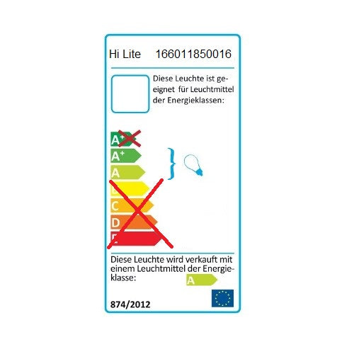Hamburg Unterschrankleuchte 18W 65cm mit Schalter