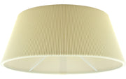 Lampenschirm plissiert oval creme 30 cm E14 Aufnahme unten Lampenschirm – saasil.de