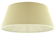 Lampenschirm plissiert oval creme 30 cm E14 Aufnahme unten Lampenschirm – saasil.de