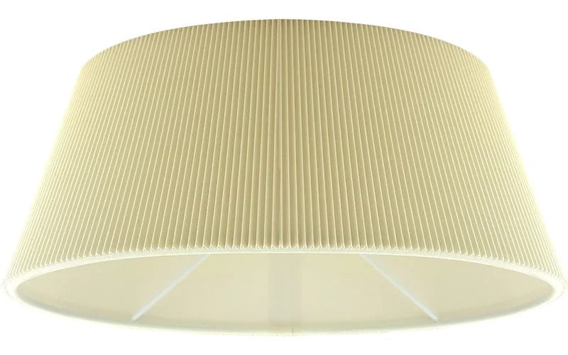 Lampenschirm plissiert oval creme 30 cm E14 Aufnahme unten Lampenschirm – saasil.de