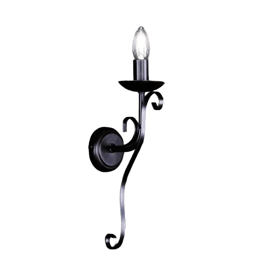 Rostfarbige Wandfackel Antik- Wandleuchte, 'Dorit' 1-flg. – Wandleuchte LED, dimmbar