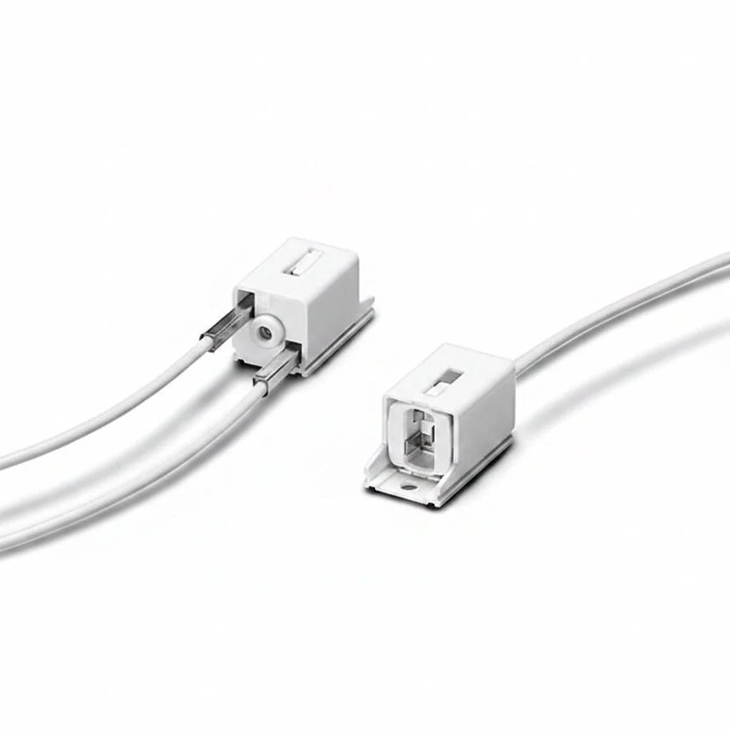 Houben Fassung T2 T7 Vossloh Aufbaufassung W4,3 107536 mit 29cm Kabel