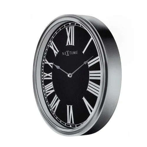 3D Wanduhr Houdini schwarz-grau