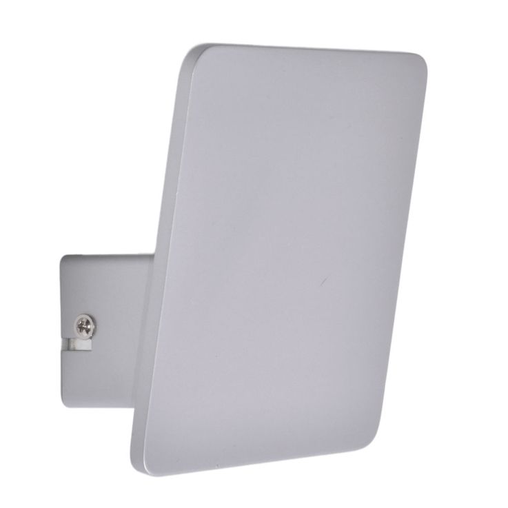 Indirekte LED Wandlampe flach eckig Aluminium 