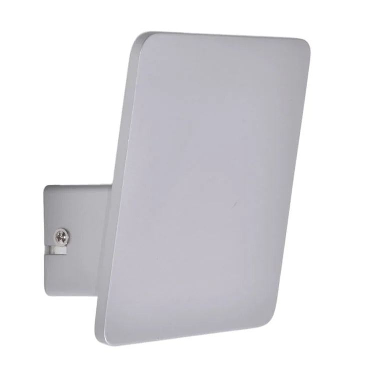 Indirekte LED Wandlampe flach eckig Aluminium 