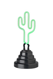Neonlampe Kaktus grün Deko Tischlampe 10x23cm