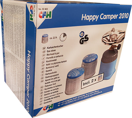 Kartuschenkocher inkl. 2 Kartuschen Happy Camper 2010