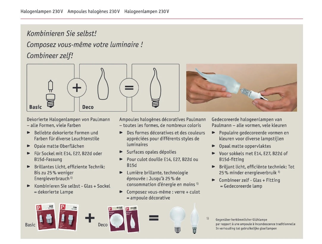 paulmann lampengläser mit gewinde zum schrauben kombinieren sie selbst basic sockel fassung e14 e27 b22d b15d mit deko glas kappe