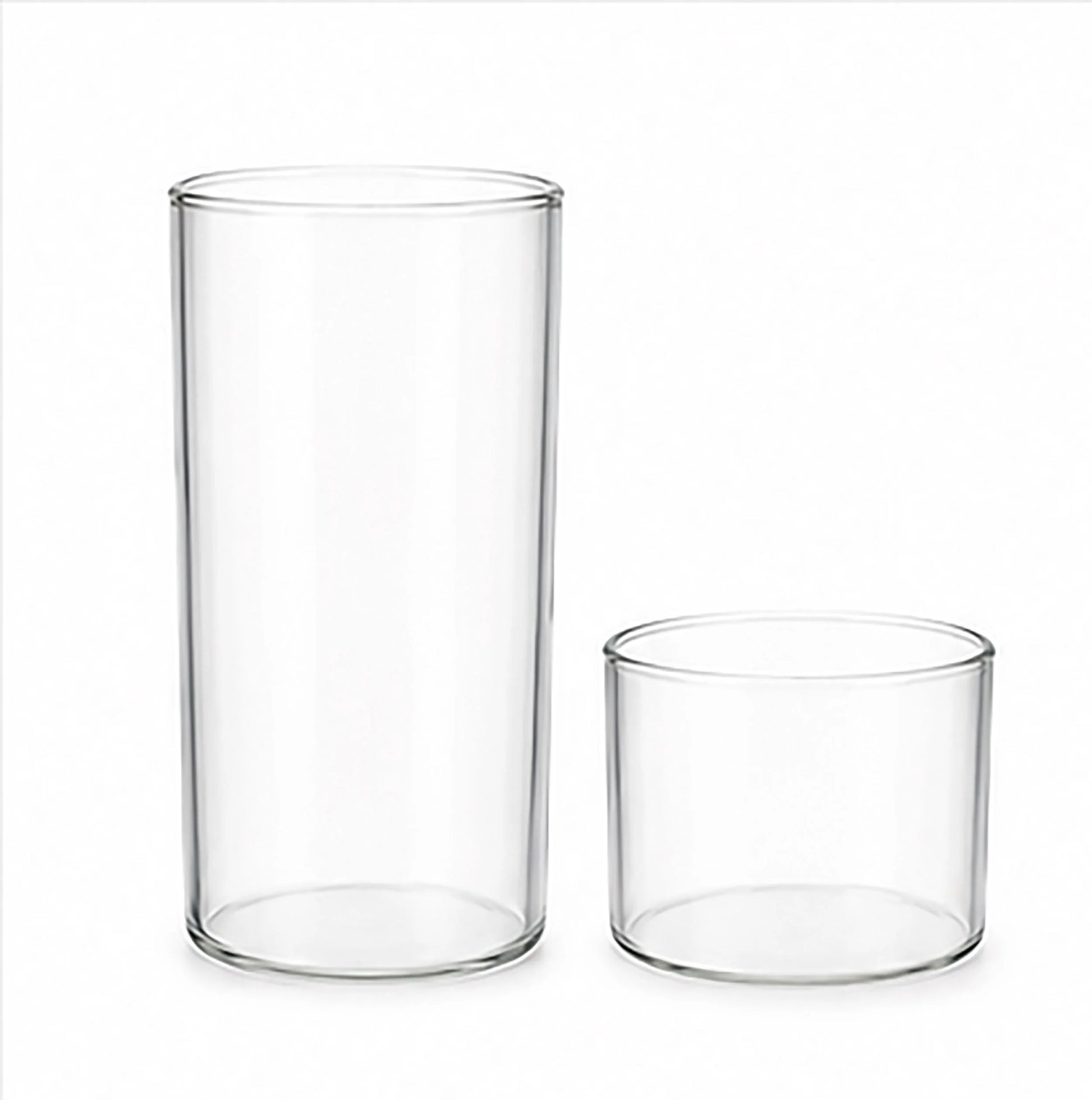  glaszylinder kerze Teelichtglas aus klaren Glas 3,5cm hoch Ø 4,2cm - Kerzenglas, Windlicht passgenaues teelichtglas transparent aus dünnen glassompex 32150 endless light