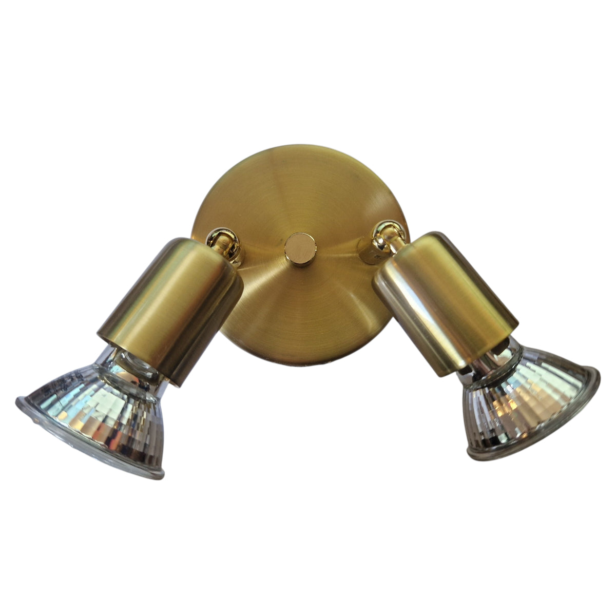 EGLO Mini Messing Wandleuchte Und Deckenleuchte 2 Flammig Spot Gu10 Dimmbar