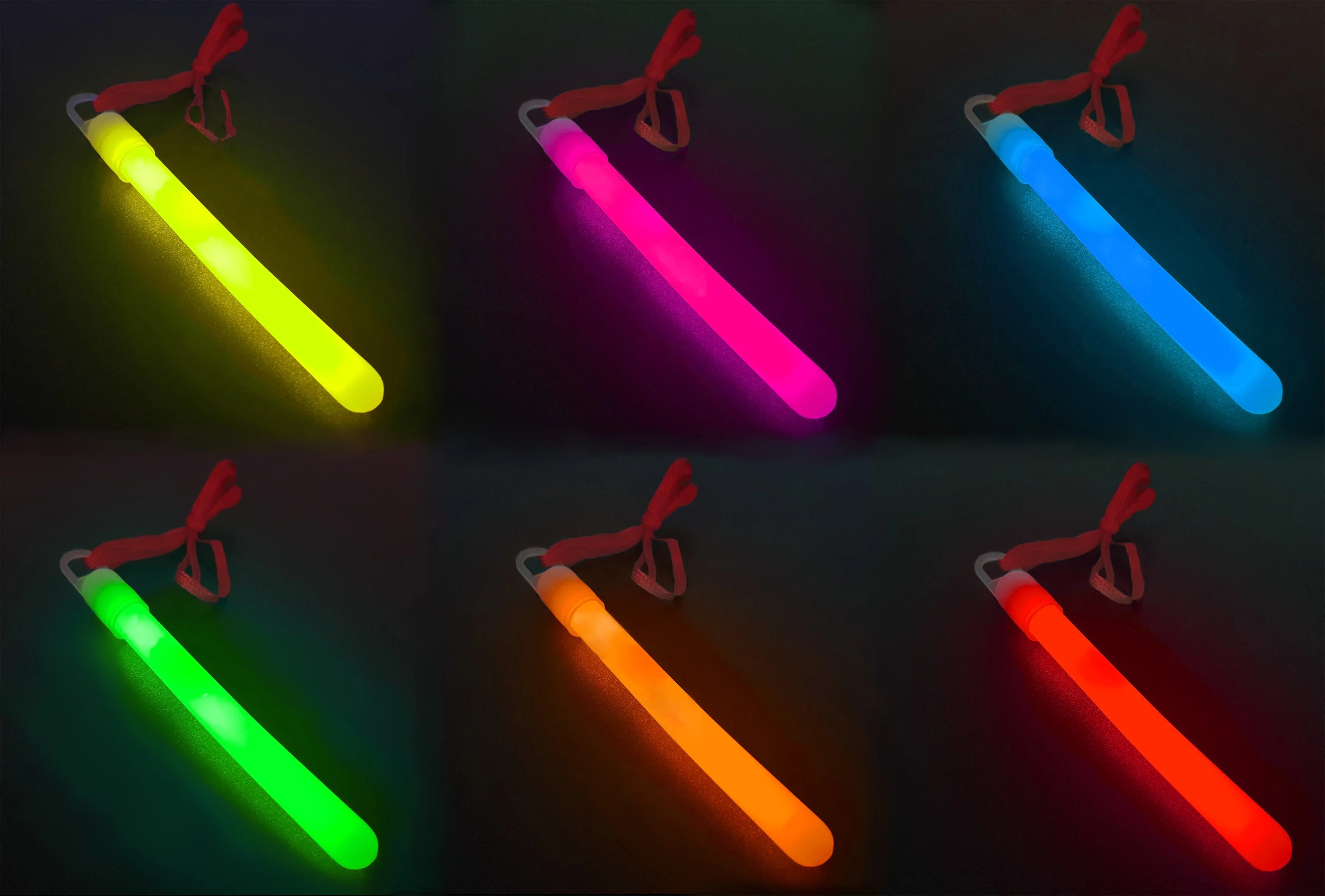 Knicklicht gelb 10 cm mit Halskette