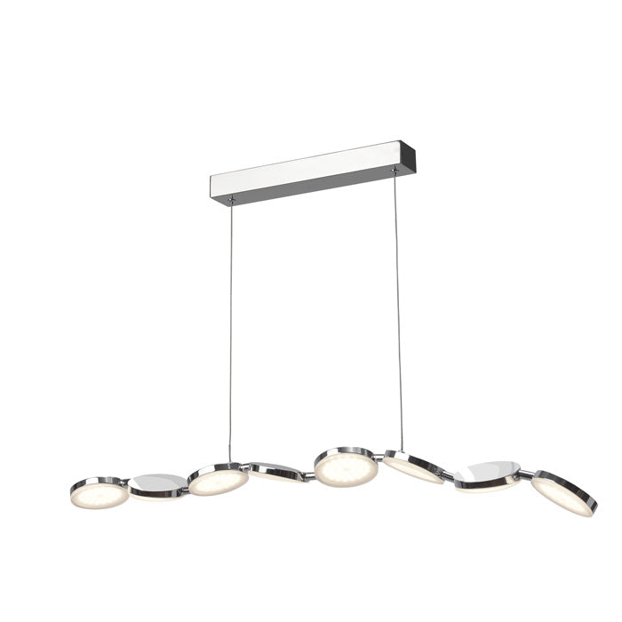 LED Esstischlampe Konge 90cm dimmbar Chrom verstellbar – Pendelleuchte dimmbar