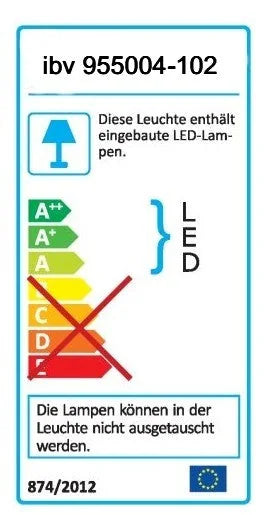 4W LED Unterbauleuchte Schwenkleuchte 34cm Alu Möblelleuchte verstellbar ibv 955004-102