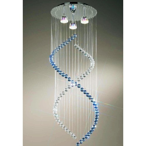 Kristall Hängeleuchte Kristallbehang STRASS® Swarovski® – Pendelleuchte dimmbar