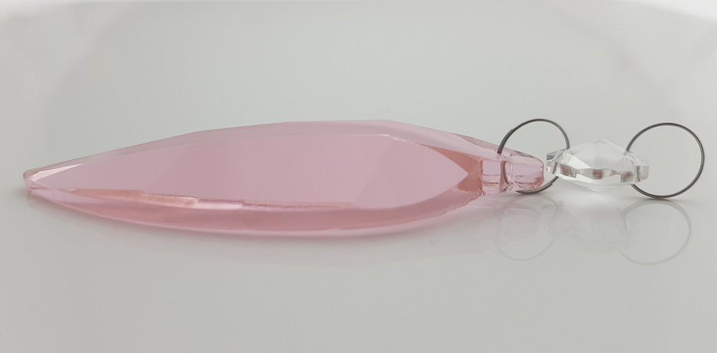 Kristall Anhänger Ersatzkristall Kronleuchter rosa pink