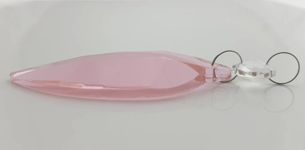 Kristall Anhänger Ersatzkristall Kronleuchter rosa pink
