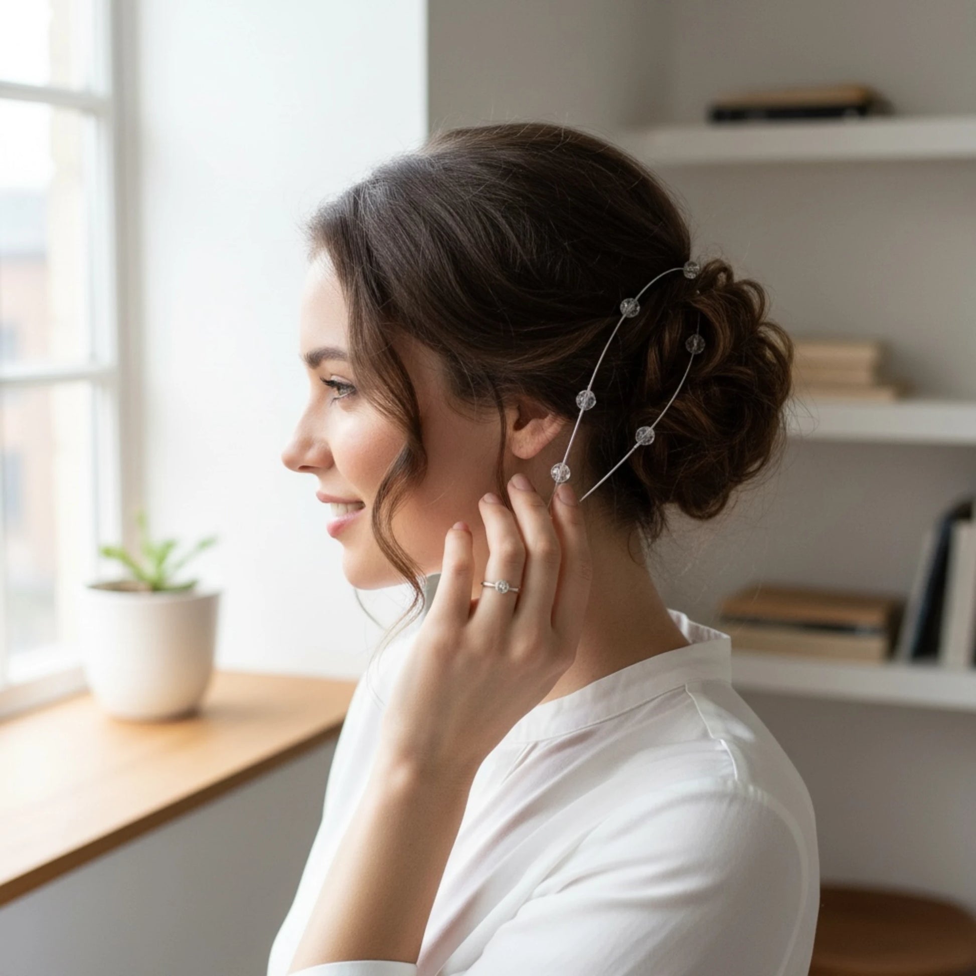 Kristallbehang als kreative Dekoration für Haare oder Schmuck Ideen