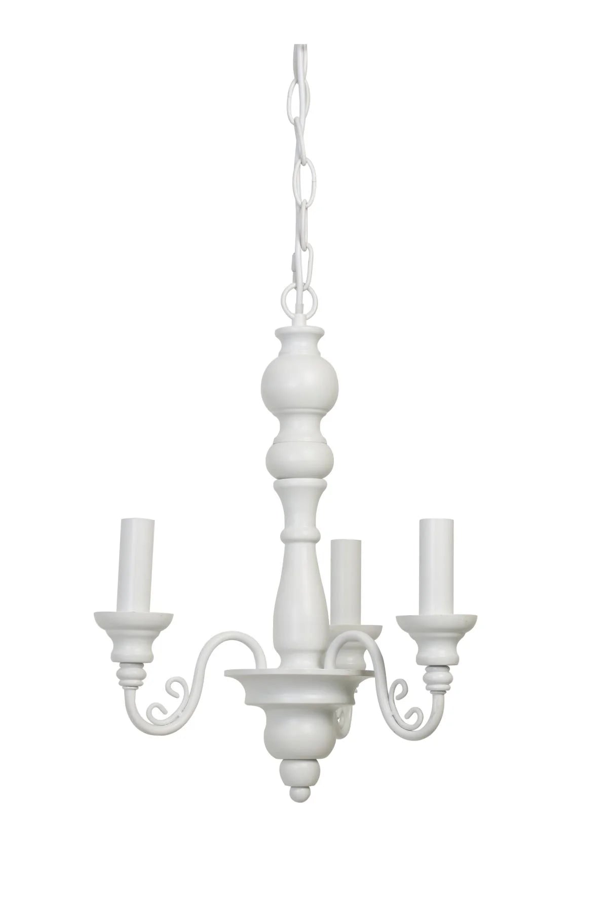 Kronleuchter weiß Landhausstil 3flg E14 MAXIMA 33cm x 120 cm 3006726 light & living 
