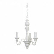 Kronleuchter weiß Landhausstil 3flg E14 MAXIMA 33cm x 120 cm 3006726 light & living 