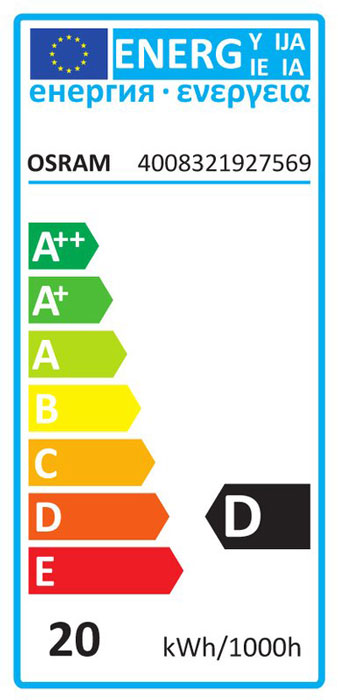 Osram Classic E27 20W=25W Tropfenform klar Halogen